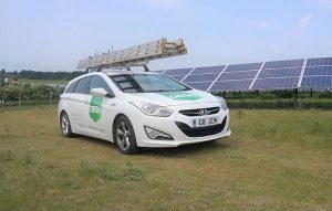 GBSG van at solar farm