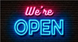 Open for business